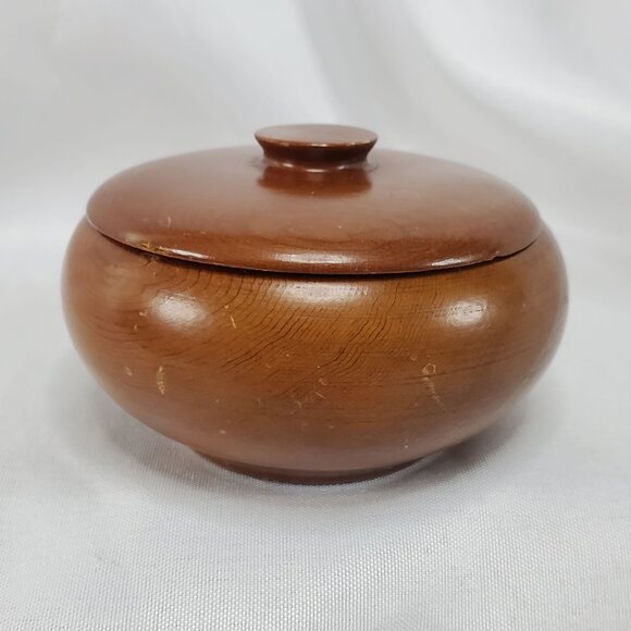 Vintage Sequoia Wood Lidded Trinket Box Sequoia and Kings Canyon national Park - Picture 1 of 11